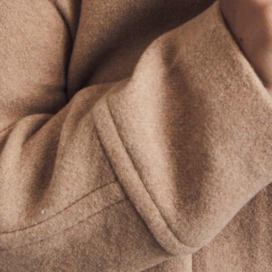 tan coat detail
