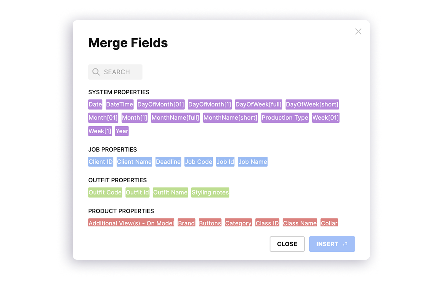 Merge Fields