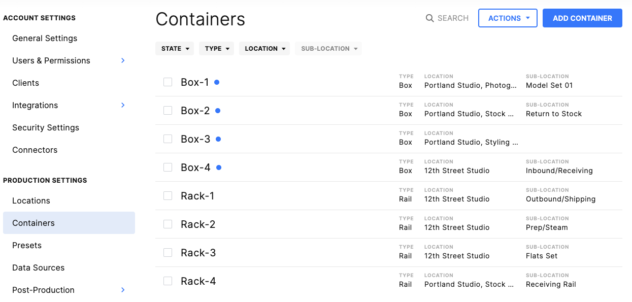 Organize Samples in Containers