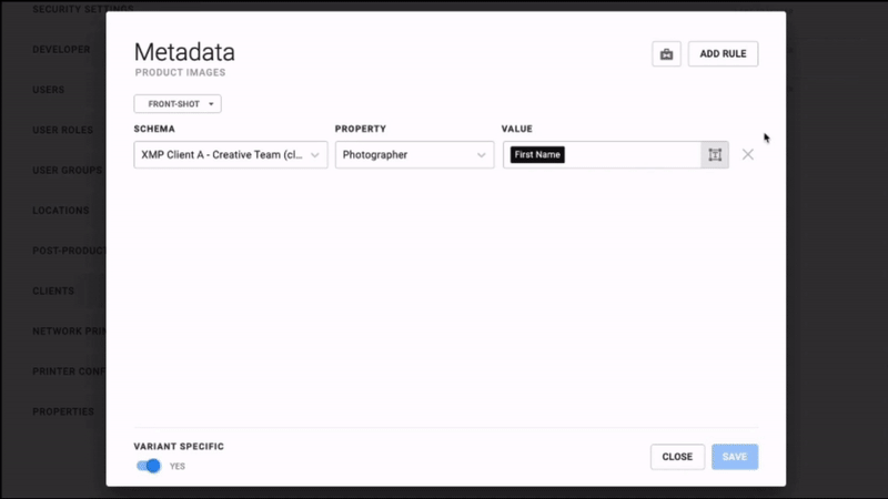 Metadata Product Images